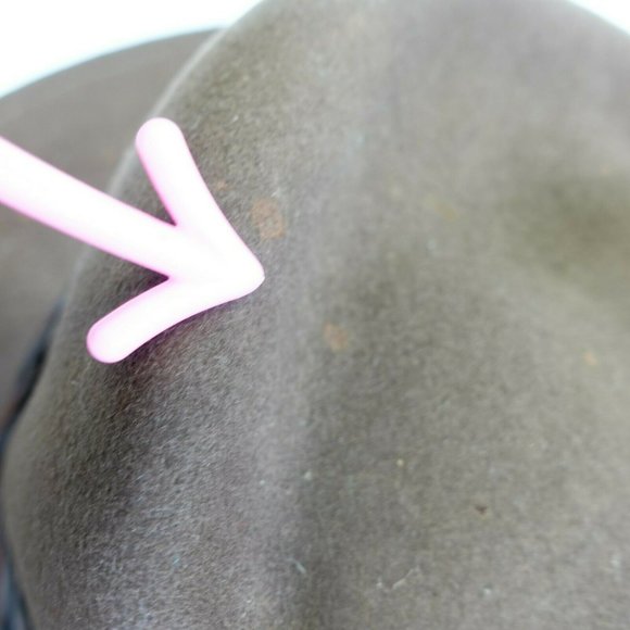 LITE FELT Women Brown Beige Felted Hat XL Braided Strap Wide brim 100% Wool Cozy - Picture 7 of 10